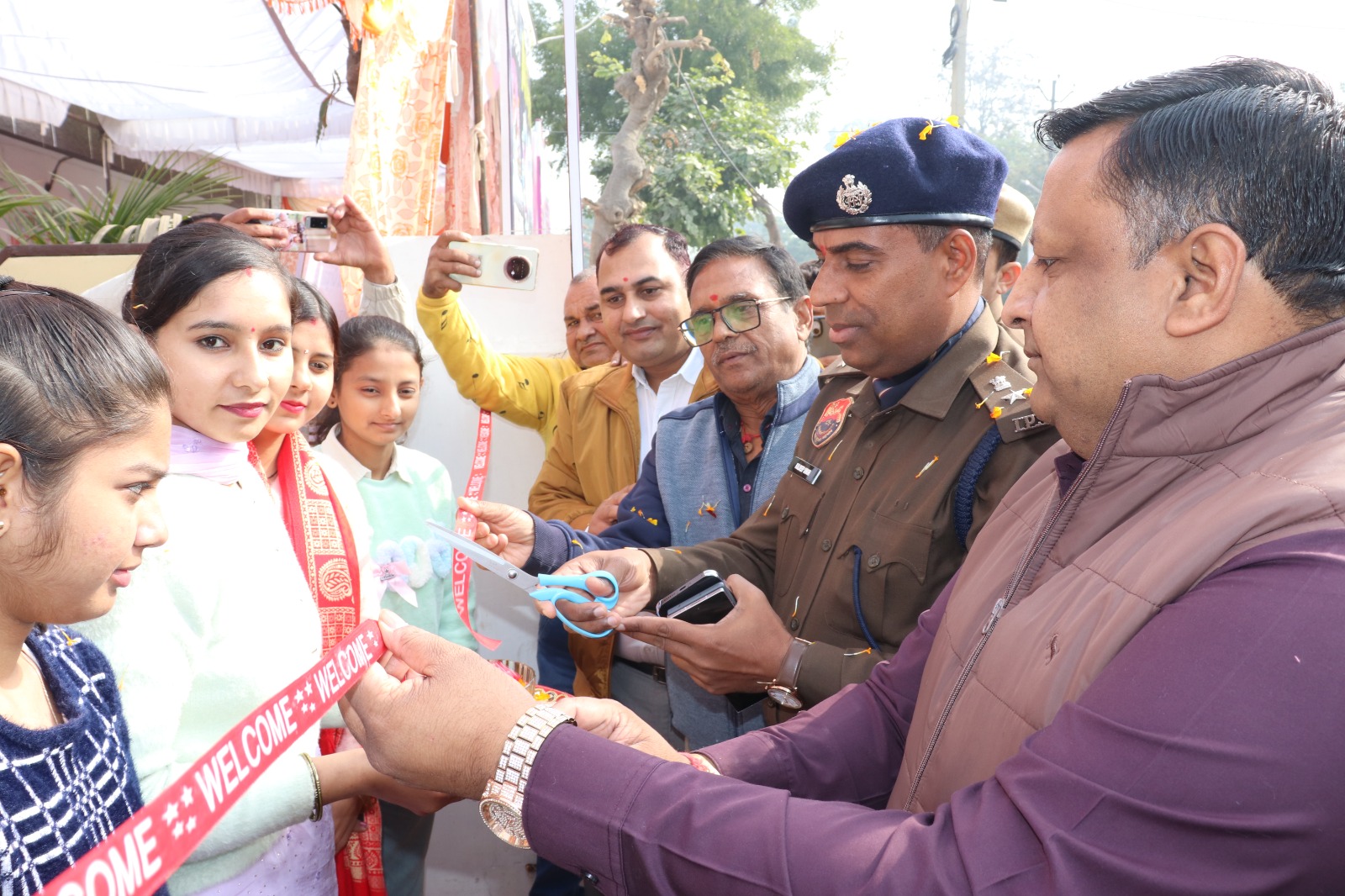 Blood donation camp with SP Kuldeep Sir 