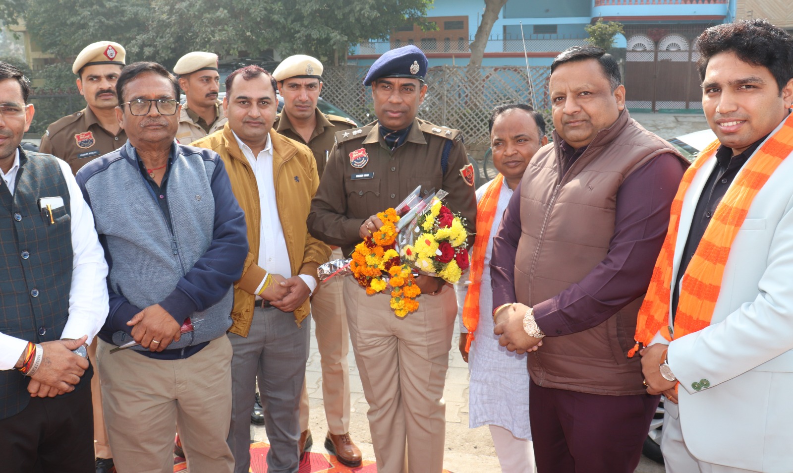 Blood donation camp with SP Kuldeep Sir 